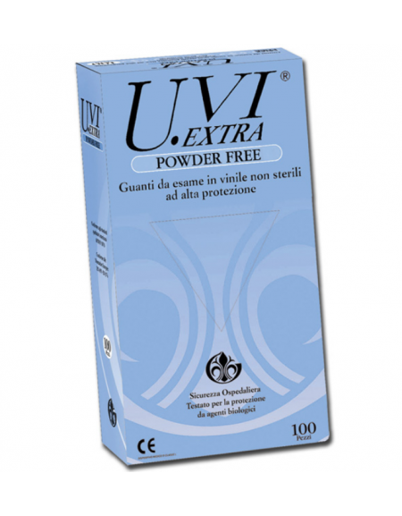 Guanti in vinile misura piccola, morbidissimi, senza polvere, non sterili - conf. da 100pz.