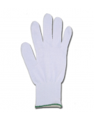 Guanti in cotone, colore: bianco, taglie miste - conf. da 10 paia