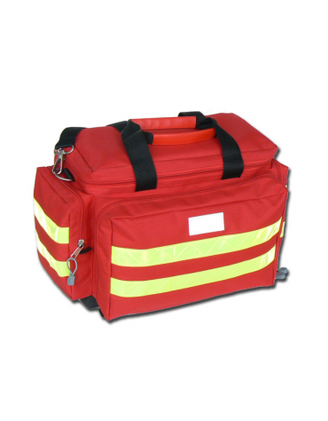 Borsa emergenza Smart in poliestere, vuota, colore rosso - 45 x 28 x h 28 cm