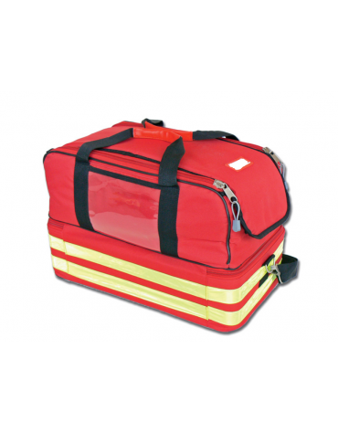 Borsa emergenza Life 2 in poliestere 600D con 5 borsette colorate - 47,5 x 33 x h 30 cm