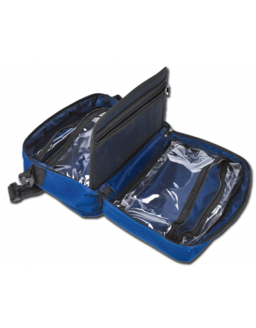 Borsa emergenza primo soccorso, colore blu - 31 x 22 x 11 cm