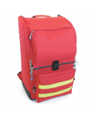 Zaino ambulanza in poliestere - colore rosso - con 8 borsette - 40 x 30 x h 57