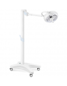 LAMPADA SCIALITICA TRIS A LED - su carrello - cupola con 4 moduli interni, ognuno con 7 LED (totale di 28 LED) - 130.000 lux