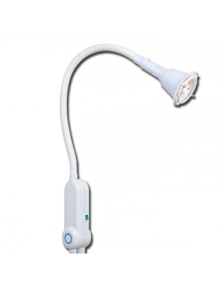 Lampada medicale alogena SIMPLEX - da rotaia, 1 lampadina alogena dicroica da 35W 12V