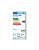 Armadio refrigerato GN 2/1 in acciaio inox AISi 304, refrigerazione ventilata, temperatura - 18/-22°C - mm 550x685x1435h