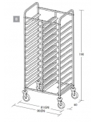 Carrello portavassoi - Portata 24 vassoi EN - EUROTHERM