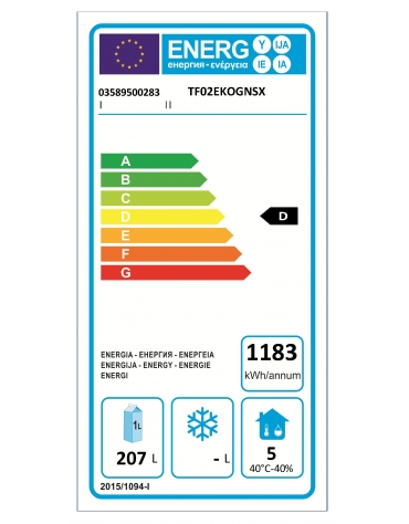 Tavolo Refrigerato GN 1/1 a temperatura normale con 2 porte e gruppo motore a sinistra cm 142x70x85h