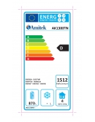 Armadio refrigerato ventilato, temperatura - 2° C/ + 8° C, capacità 1156 litri - L 1480 mm x P 730 mm x H 2010 mm