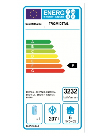 Tavolo Refrigerato GN 1/1 a bassa temperatura con 2 porte e piano in Acciaio Inox con alzatina 100 mm, cm 142x71,5x95h