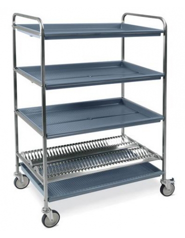 Carrello Medico polifunzionale componibile 1 ripiano 30x40 cm 1