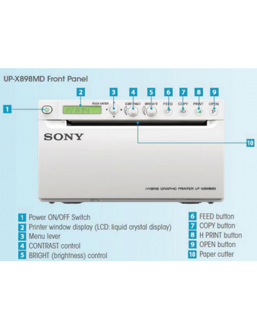 STAMPANTE TERMICA A SUBLIMAZIONE PER ECOGRAFIA - stampa a colori - SONY  UP-25MD