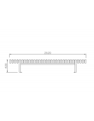 Panchina Sevilla senza schienale in legno di pino nordico e struttura in acciaio zincata e verniciata - cm 25,2x60x42h