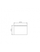 Panchina piana Lipsia con doghe in legno di pregio con finitura zincata verniciata - cm 230x67,5x47h