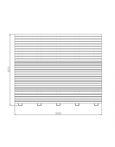 Particolare panchina con schienale in legno di pregio Agata, con struttura in acciaio zincato e verniciato - cm 252x77,7x207,1h