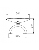 Panchina Rest angolare senza schienale, struttura in acciaio zincato e verniciato - cm 180,9x180,9x42,1h