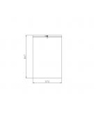 Cestino portarifiuti di forma rettangolare in acciaio zincato e verniciato - cm 57x30,5x84,7h