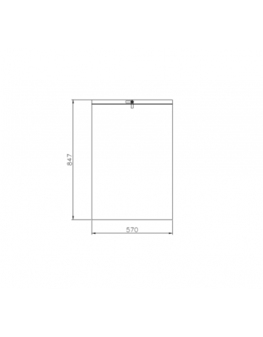 Cestino portarifiuti di forma rettangolare in acciaio zincato e verniciato - cm 57x30,5x84,7h