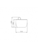 Portabici 5 posti con fioriere laterali, rastrelliera di elementi in tubolare di acciaio zincato e verniciato - cm 291x55x48,9h