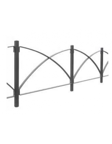 Barriera in tubolare acciaio zincato e verniciato. Pannello interasse 2 mt - cm 92x75h