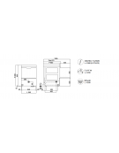 Lavastoviglie con Acquatech System installato, cesto 40x40, cm Ø 35 massimo piatto  - cm 58,5x68x81,5h