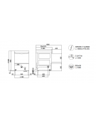 Lavastoviglie - lavapiatti con controllo elettronico e con pompa di scarico,  cm Ø massimo piatto 35- cm 58,5x68x81,5h