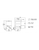 Lavastoviglie con controllo elettronico, display LCD, massimo piatto Ø  cm 37 - cm 58,5x74x86,5h