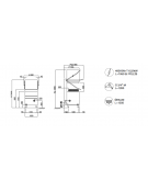 Lavastoviglie a capotta, con controllo elettronico Ø cm 41,5 massimo piatto- cm 62x77x140/190h