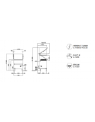 Lavastoviglie - lavapiatti a capotta, con controllo elettronico Ø cm 40 massimo piatto- cm 72x77x140/190h