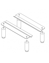 Kit 4 Piedini inox 5-7cm