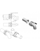 Valvola di sicurezza per coperchio autoclave - mm Ø 65x108,5h