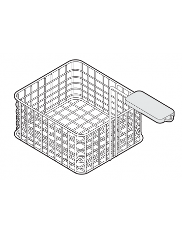 Cestello per friggitrice cm 14,6x40x12h - Cestelli per friggitrici