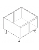 Vano neutro senza porte e cassetti, cm vano 69,5x57x40h - dim. tot. 70x57,5x60h