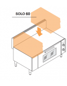 Base Forno elettrico* ventilato GN 1/1 monofase-2,5kw, dim. camera cm 62x41,5x30,5h - dim tot. cm 105x65x65,4h