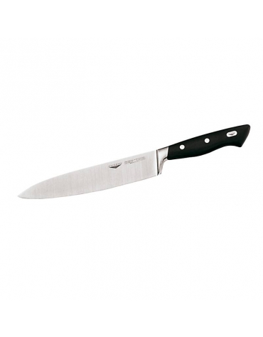 Coltello cucina in acciaio inox con manico PP - cm 20 - colore nero