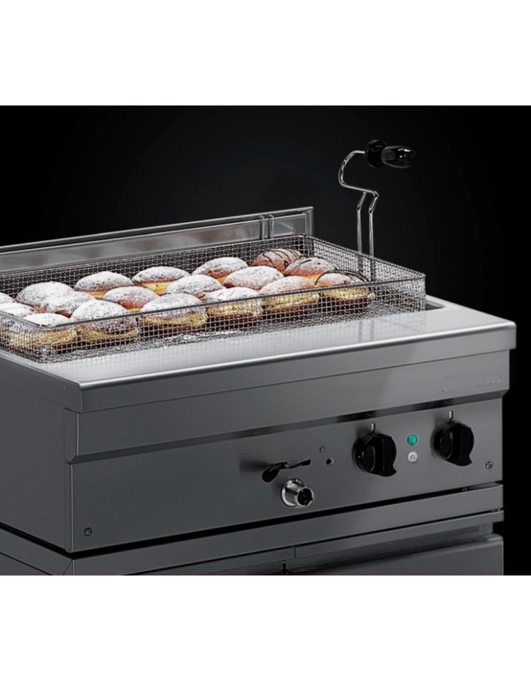 Friggitrice elettrica professionale per pasticceria da banco Lt 35 Kw. 10 -  cm 105x58x25h 