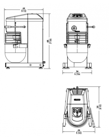 Impastatrice planetaria Litri 10 professionale