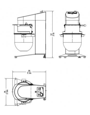 Impastatrice planetaria Litri 5 professionale