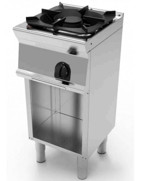 Cucina a gas 1 fuoco su vano aperto, potenza fuoco aperto 1X9kw - cm 40x45x90h