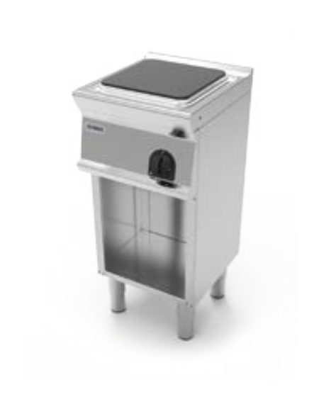 Cucina elettrica monofase-4kw, 1 piastra cm 30x30 su vano aperto - cm 40x45x90h