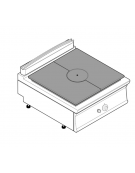 Tuttapiastra a gas cm 74,2x55,8, 1 bruciatore da 9 Kw - cm 80x70x28h