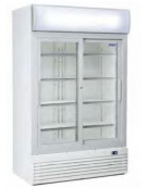 Vetrina bibite verticale con ante scorrevoli autochiudenti - refrigerazione ventilata - mm 1110x595x1535h