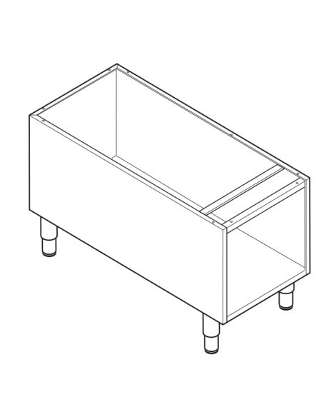 Vano neutro senza porta e cassetto, cm vano 33x57,4x39,5h - dim. tot. 40x57,5x57h