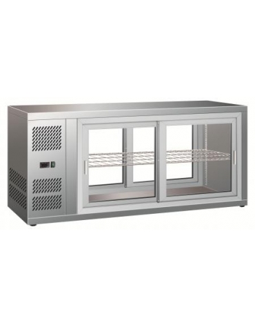 Vetrina refrigerata ventilata con porte scorrevoli da cm. 131