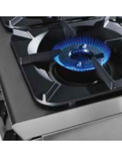 Cucina a gas 6 fuochi, forno a gas Full size, fuochi aperti 6x8kw - cam. forno cm 62,5x63x30 - cm 120x90x90h