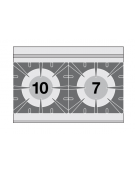 Cucina a gas 2 fuochi su forno a gas statico con grill, camera cm 67x38x34h, 1 griglia - cm 80x55x90h