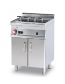 Cuocipasta a gas su mobile, 1 vasca, inox AISI 304 da 40 litri di capacità, carico acqua automatico - cm 60x60x90h