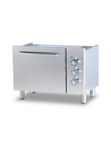 Base Forno elettrico multifunzione, dim. camera cm 46x37x35h, porta cieca inox - dim tot. cm 80x57,5x57h