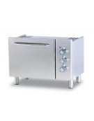 Base Forno elettrico multifunzione, dim. camera cm64x37x35h, porta cieca inox - dim tot. cm 100x57,5x57h