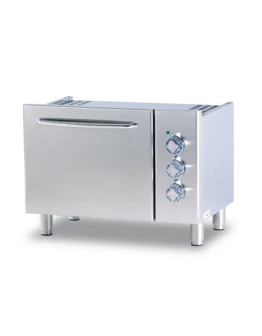 Base Forno elettrico multifunzione, dim. camera cm64x37x35h, porta cieca inox - dim tot. cm 100x57,5x57h