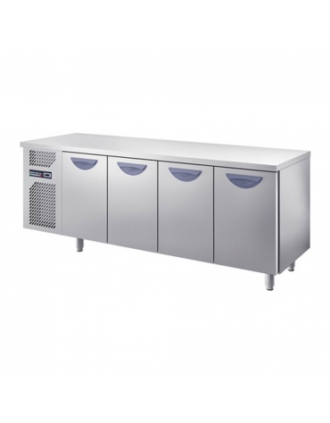 Tavolo refrigerato 4 Porte Dimensioni Cm.283x80x85h